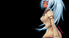 Long hair green eyes