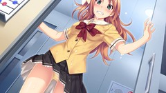 Long hair green eyes school uniforms tropical kiss ecchi 