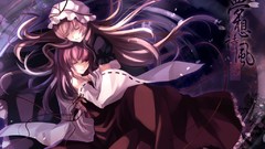 Long hair hakurei reimu touhou yakumo yukari video games 