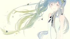 Long hair hatsune miku vocaloid