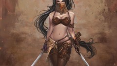 Long hair illustrations fantasy