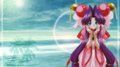 Long hair purple Anime