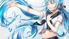 Long hair school uniforms hatsune miku vocaloid bottle miku 