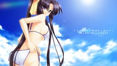 Long hair swimsuits little