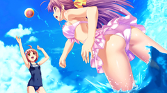 Long hair tropical kiss