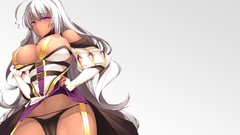 Long hair underwear nipples panties dark skin boobs Simple 