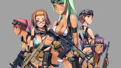 Long hair weapons purple