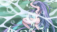Long purple hair com Ribbons nude konachan shamanic