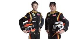 Lotus white background driver formula one romain grosjean