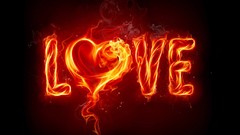 Love 3d flames digital art