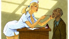 Love abstract advertisement artwork pinups