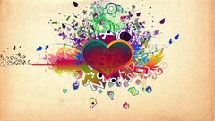 Love abstract Hearts