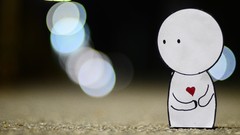 Love abstract Hearts Friends bokeh drawings