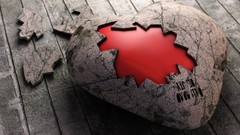 Love abstract Hearts valentines day digital art 3D view Sha