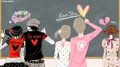 Love Anime Hearts vectors broken heart