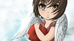 Love Anime paintings I Love You drawings valentines day angels 