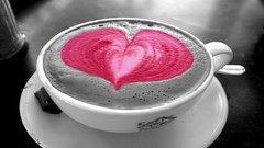 Love coffee Timeline Cover facebook Pink Heart