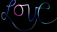 Love colors long exposure light trails