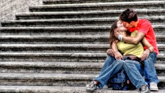 Love couple HDR Photography