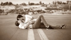 Love couple kissing love quotes