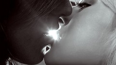 Love couple lips valentines day