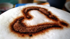 Love cup cappuccino