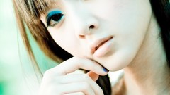 Love eyes woman Beaches asians beach girls Mikako Zhang Kaijie