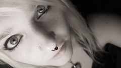 Love eyes woman faces blondes piercings