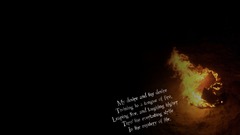 Love fire Quotes black
