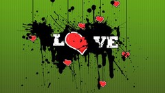 Love green background vectors