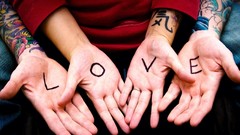 Love hands hipster