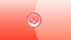 Love heart abstract red