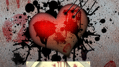 Love heart abstract strange