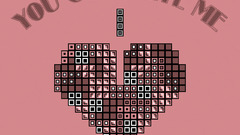 Love heart Bricks You big tetris complete