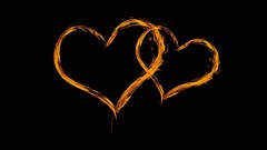 Love hope Hearts flaming