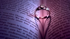 Love light abstract Books friendship Hearts rings