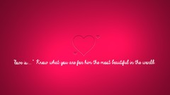 Love love you minimalistic Pink Heart Love Is A Four Letter Word