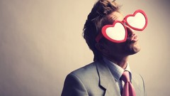 Love Men glasses Hearts funny