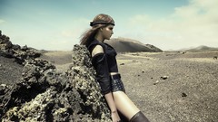 Love moon woman fashion boots models Olga Mazur