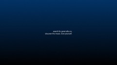 Love Music blue background minimalistic damon albarn