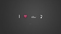 Love Music dubstep minimalistic
