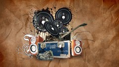 Love Music speakers digital art