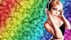 Love Music woman headphones drawings