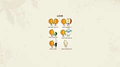 Love orange apples Knives funny minimalistic Quotes