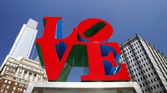 Love Philadelphia Pennsylvania sculptures