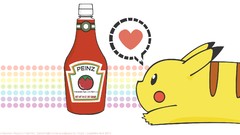 Love Pikachu Pokemon ketchup