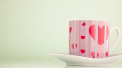 Love pink Hearts mugs