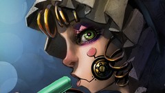 Love Robots ice cream Hearts paintings drawings green eyes 