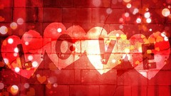 Love romance Typography