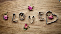 Love roses Hearts pink roses